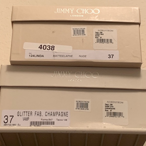 Jimmy Choo NWT Glitter Fab Platform Heels - Picture 3 of 9